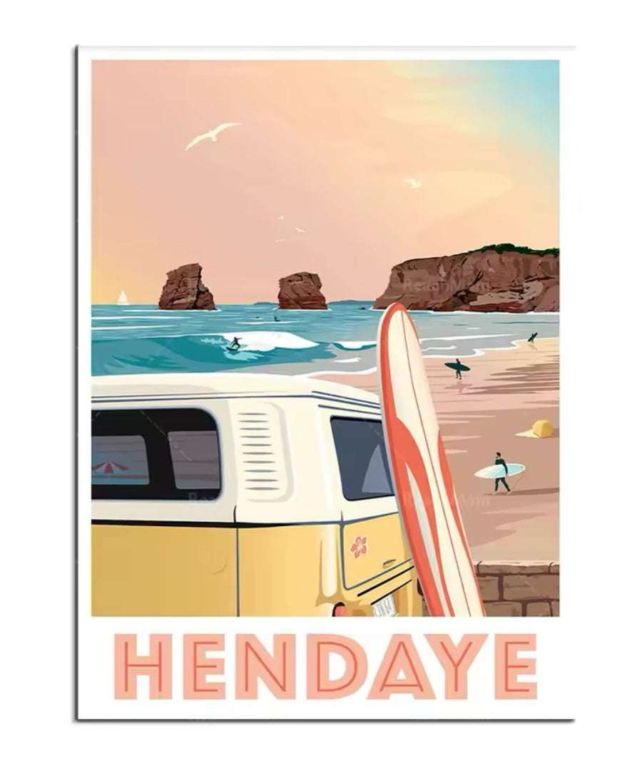 ffiche Hendaye – Grande plage et douceur de vivre entre France et Espagne