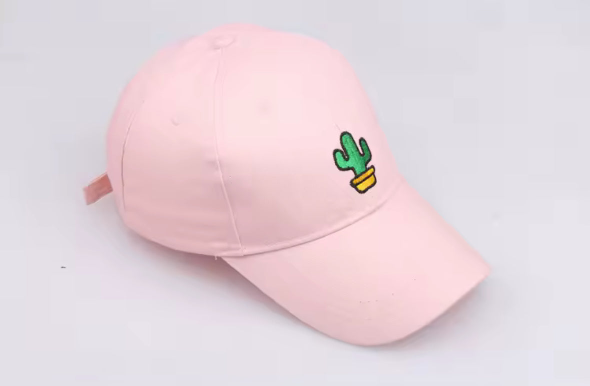 Casquette pastel rose cactus – casquette tendance pour homme et femme