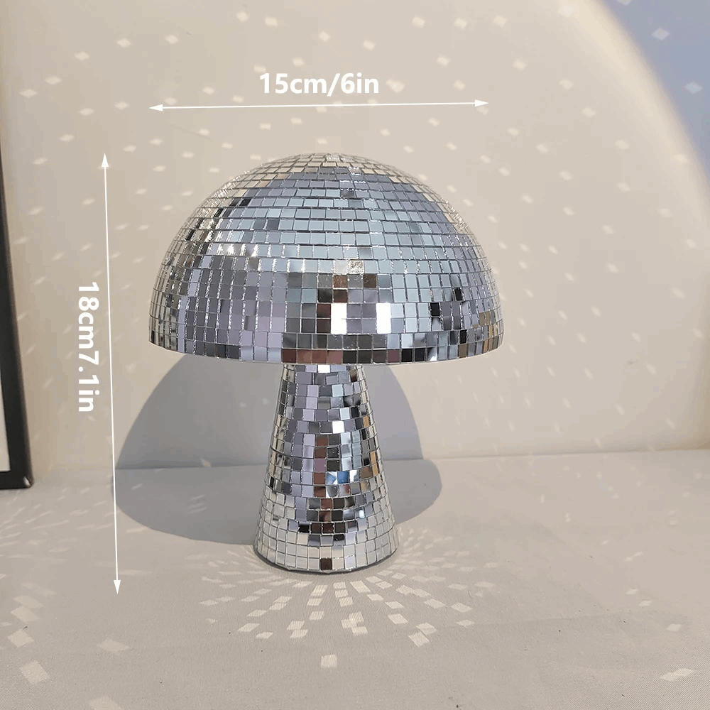 Champignon disco en miroir pour déco funky
