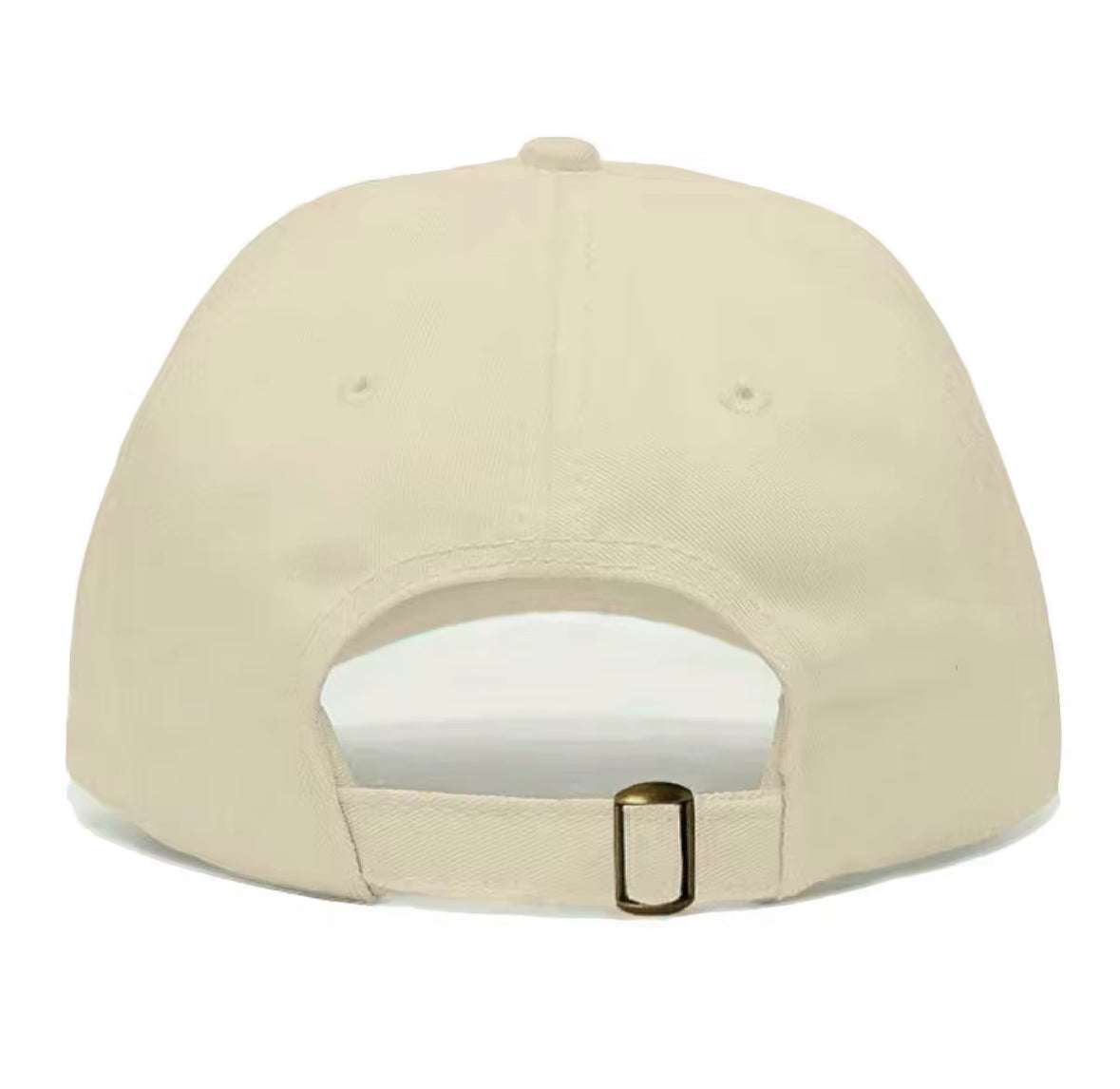 Vue arrière casquette cactus beige réglable – casquette respirante unisexe en coton