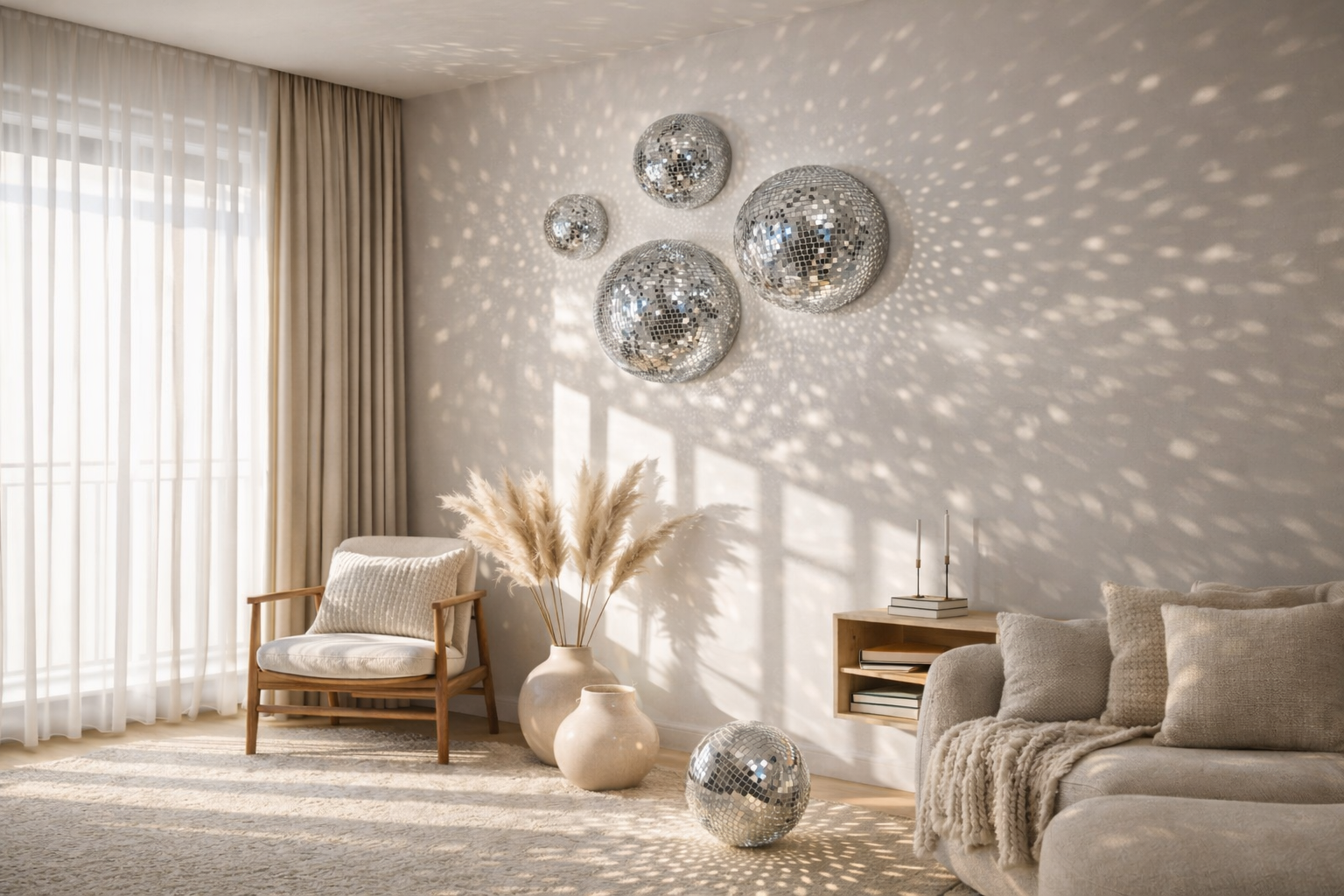 Boules à Facettes Murales Disco – L'Élégance Rétro pour Votre Décoration

Ajoutez une touche de chic rétro et de lumière scintillante à votre intérieur avec nos boules à facettes murales Disco. Ces pièces de décoration, inspirées des soirées dansantes des années 70, capturent la magie des soirées disco avec leurs facettes réfléchissantes qui créent un effet lumineux spectaculaire. Idéales pour égayer un salon, une chambre, ou même un espace de divertissement, nos boules à facettes apportent à la fois élégance et vibes festives à toute pièce.

Que ce soit pour un événement spécial, une soirée entre amis ou pour un look original dans votre maison, ces boules à facettes murales sont le moyen parfait de capturer l’essence de la fête et de l’ambiance disco. Faciles à installer, elles offrent un éclairage spectaculaire et une atmosphère vibrante en toutes circonstances.

Rehaussez votre décoration murale et faites de chaque moment une fête avec nos boules à facettes murales Disco, alliant style vintage et modernité scintillante.

Mots-clés SEO : boules à facettes murales, décoration disco, décoration rétro, ambiance disco, décoration murale brillante, décoration de soirée, boules disco murales, décoration lumineuse, style vintage, accessoires de fête.