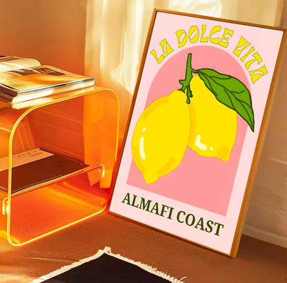 Affiche Citron graphique – Poster coloré et tendance pour une déco lumineuse Affiches Citron