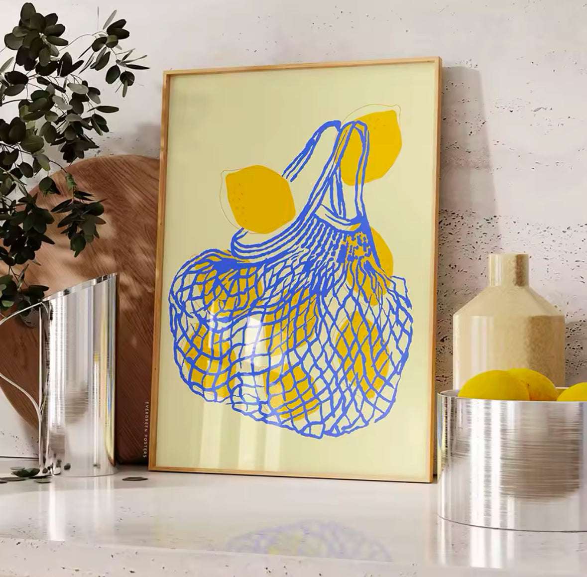 Affiche Citron Provence – Inspiration méditerranéenne et soleil pour un intérieur chaleureux Affiches Citron