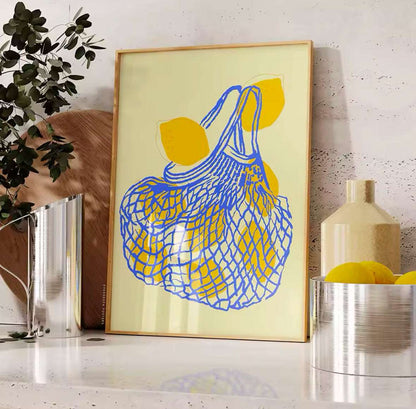 Affiche Citron Provence – Inspiration méditerranéenne et soleil pour un intérieur chaleureux Affiches Citron