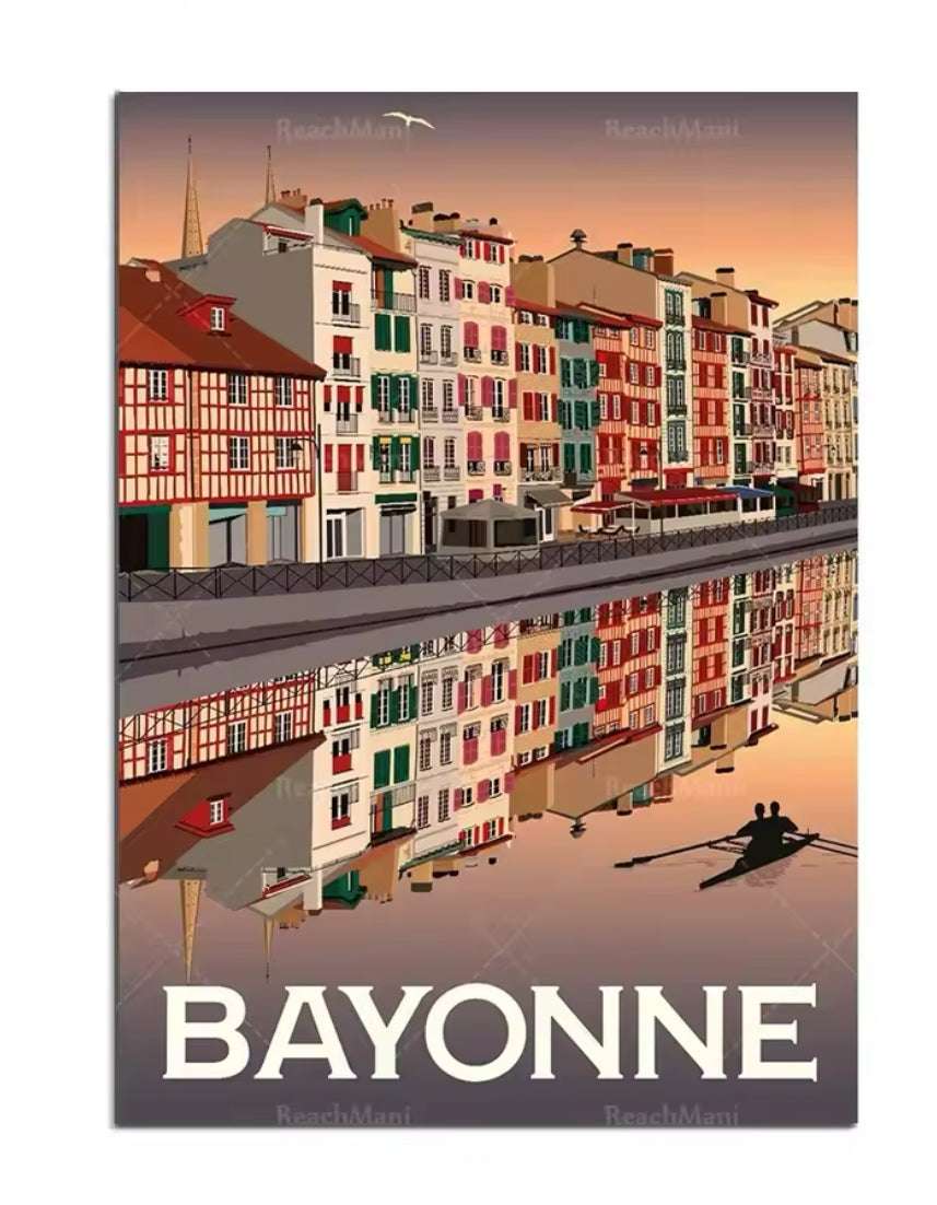 Affiche Bayonne – Ville historique et festive, entre traditions et modernité