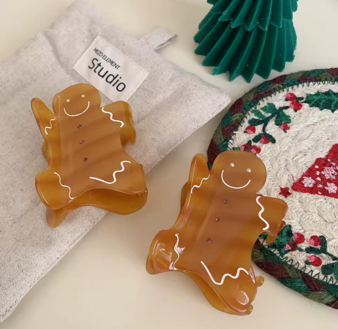 Broche de Noël Pain d’Épice