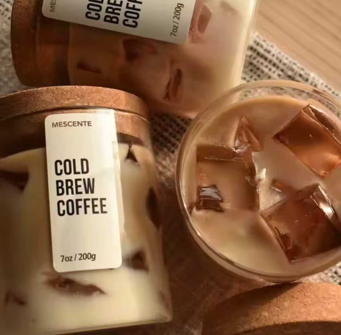 Bougie café parfumée originale en pot, idée cadeau tendance