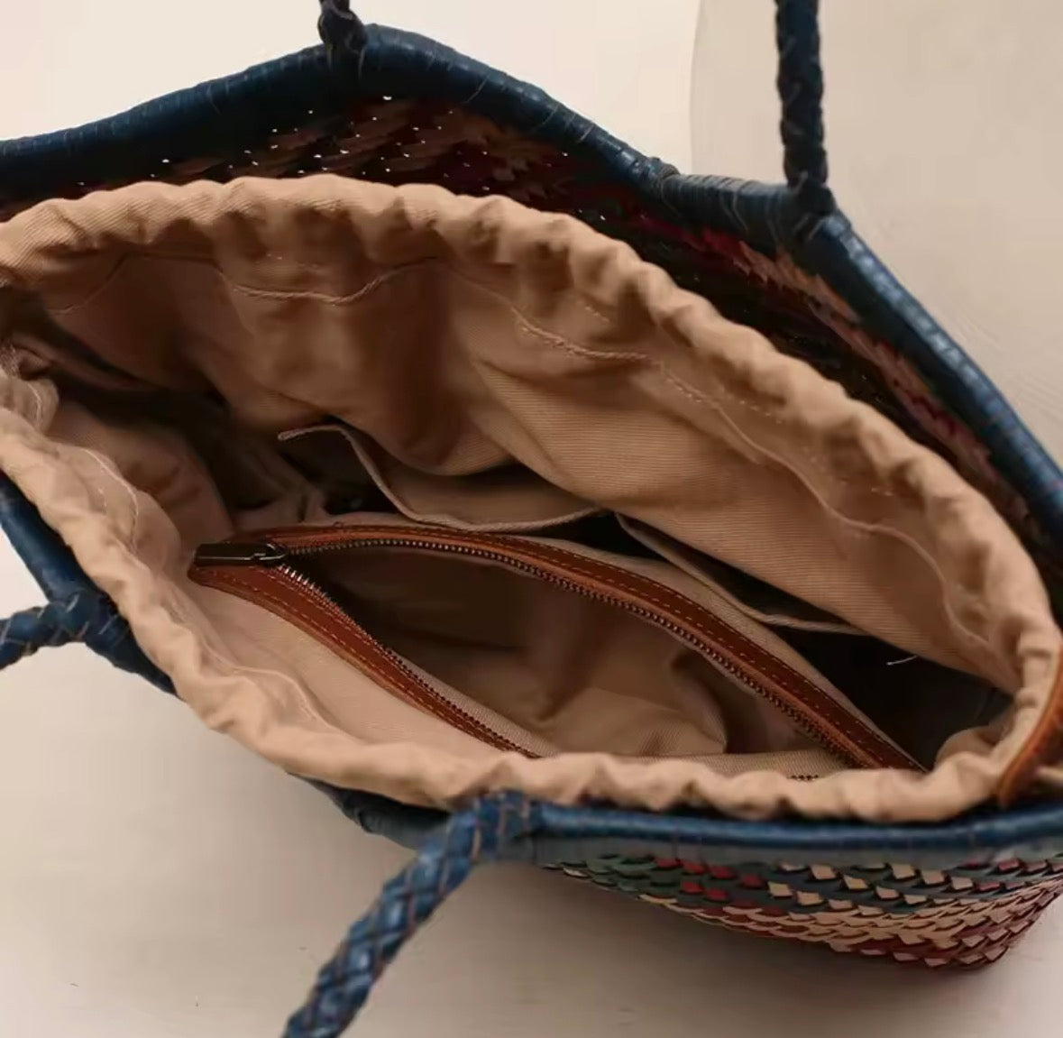 Sac Tressé Bohème en cuir