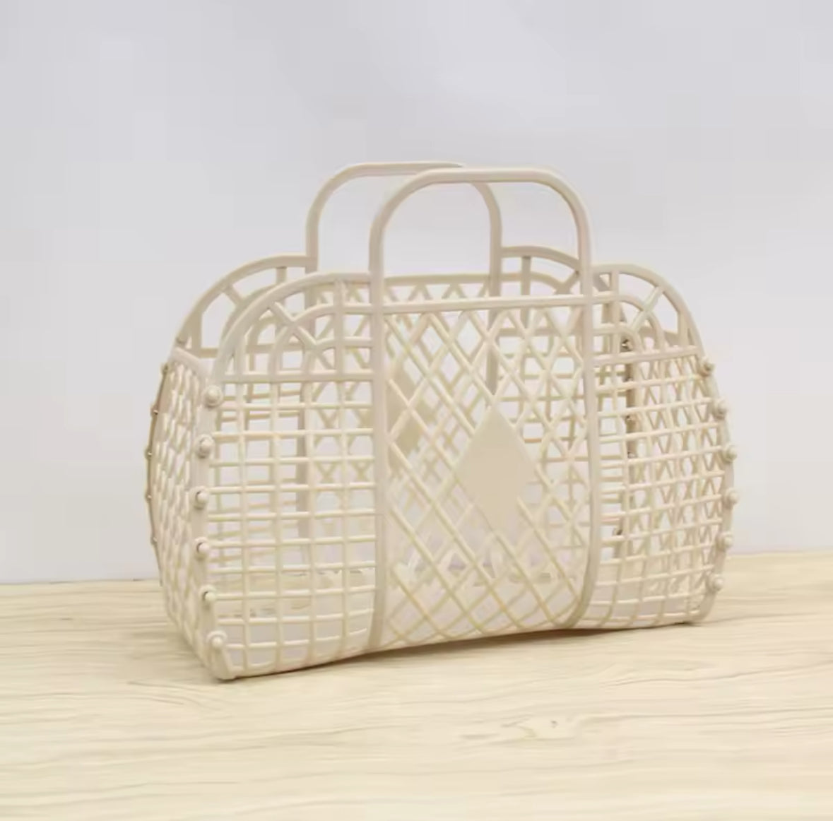 Panier plage vintage pastel tendance été pour femme ou enfant