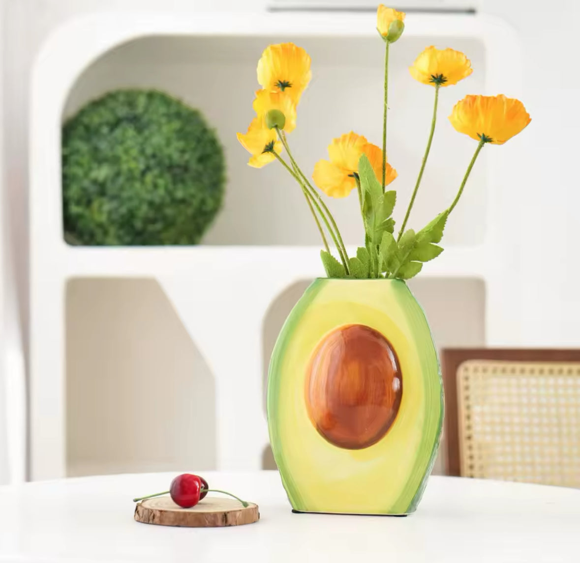 Vase Avocat en Céramique