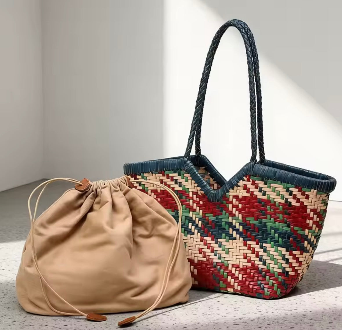 Sac Tressé Bohème en cuir