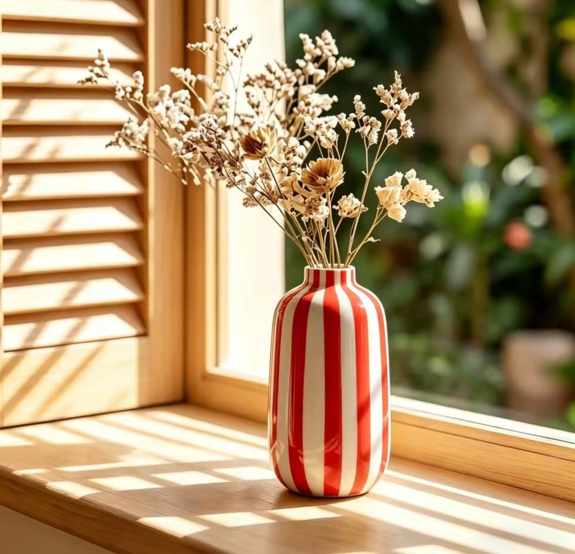 Vase Rayé Riviera en Céramique