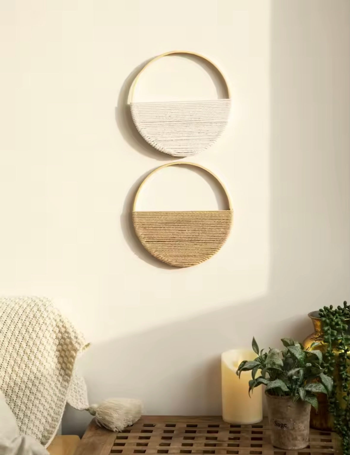 macramé mural rond déco murale naturelle et tendance