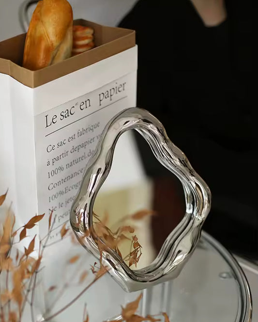 Miroir Chromé sur Pied