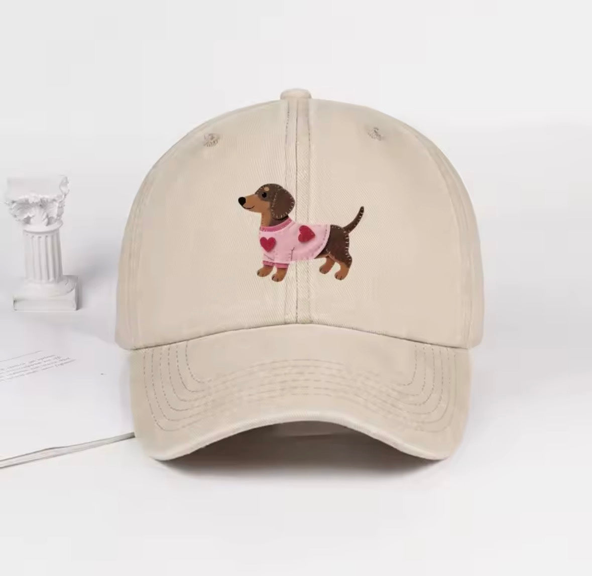 Casquette Teckel – Broderie Cœur
