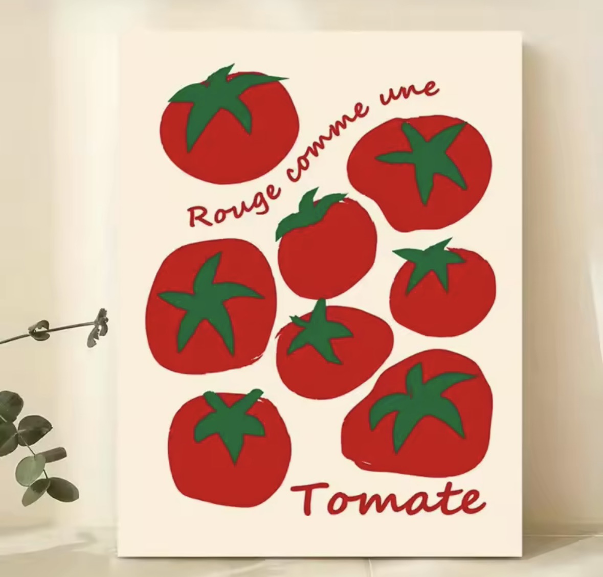 Poster tomate déco cuisine moderne affiche murale originale