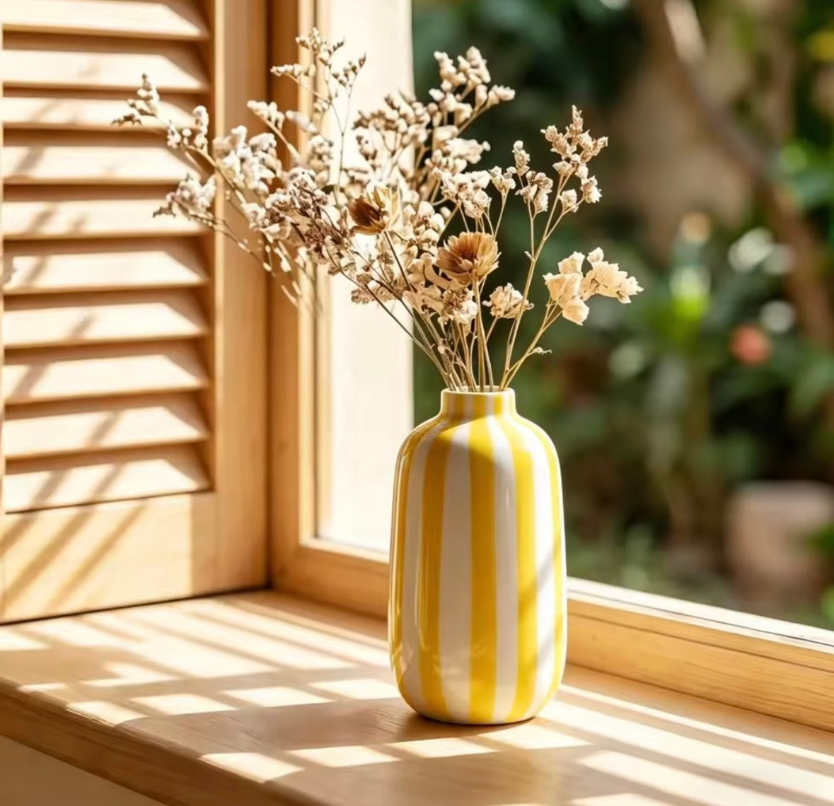 Vase Rayé Riviera en Céramique
