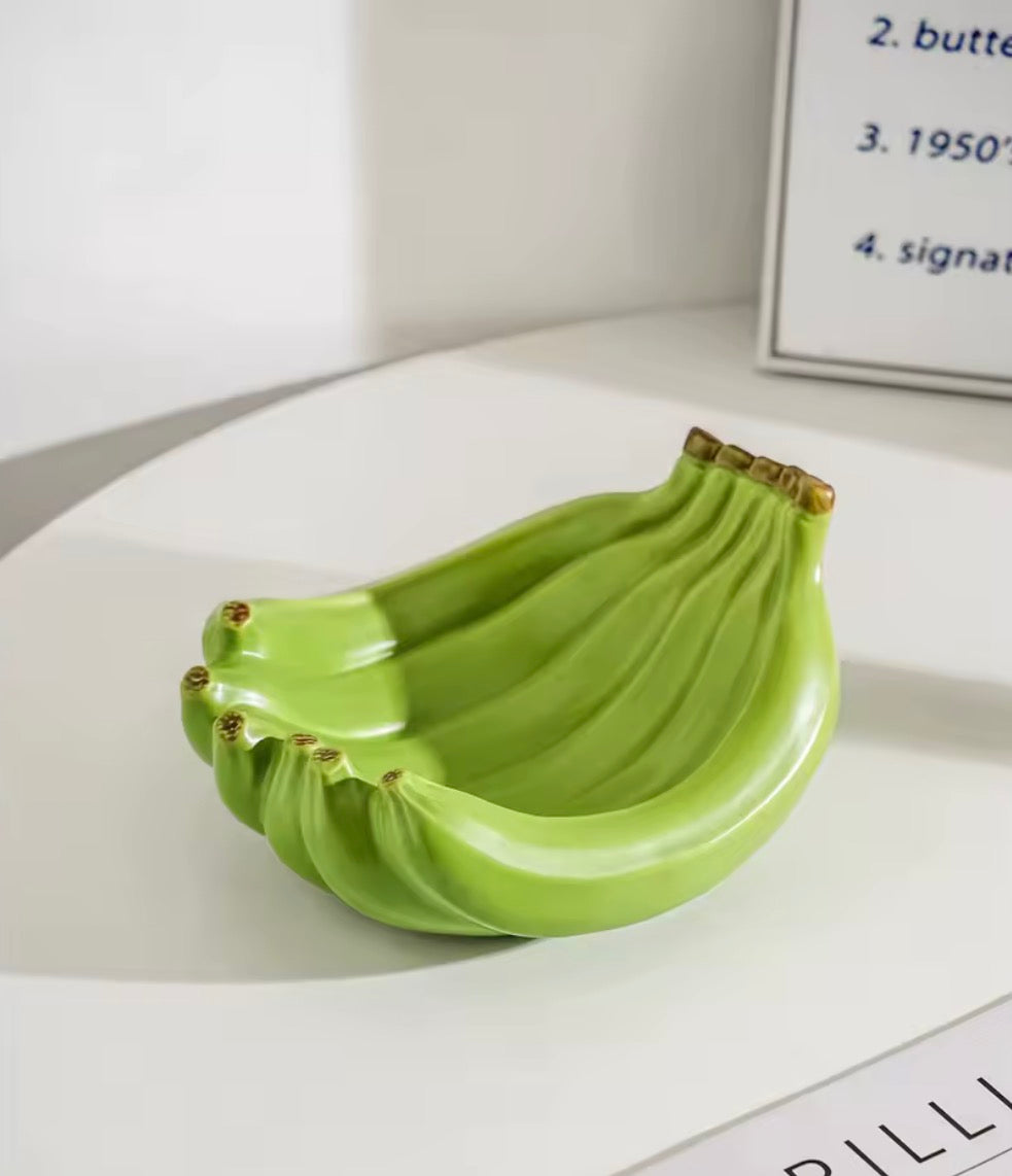Centre de table moderne Coupe Banane Pop verte pour salon ou cuisine