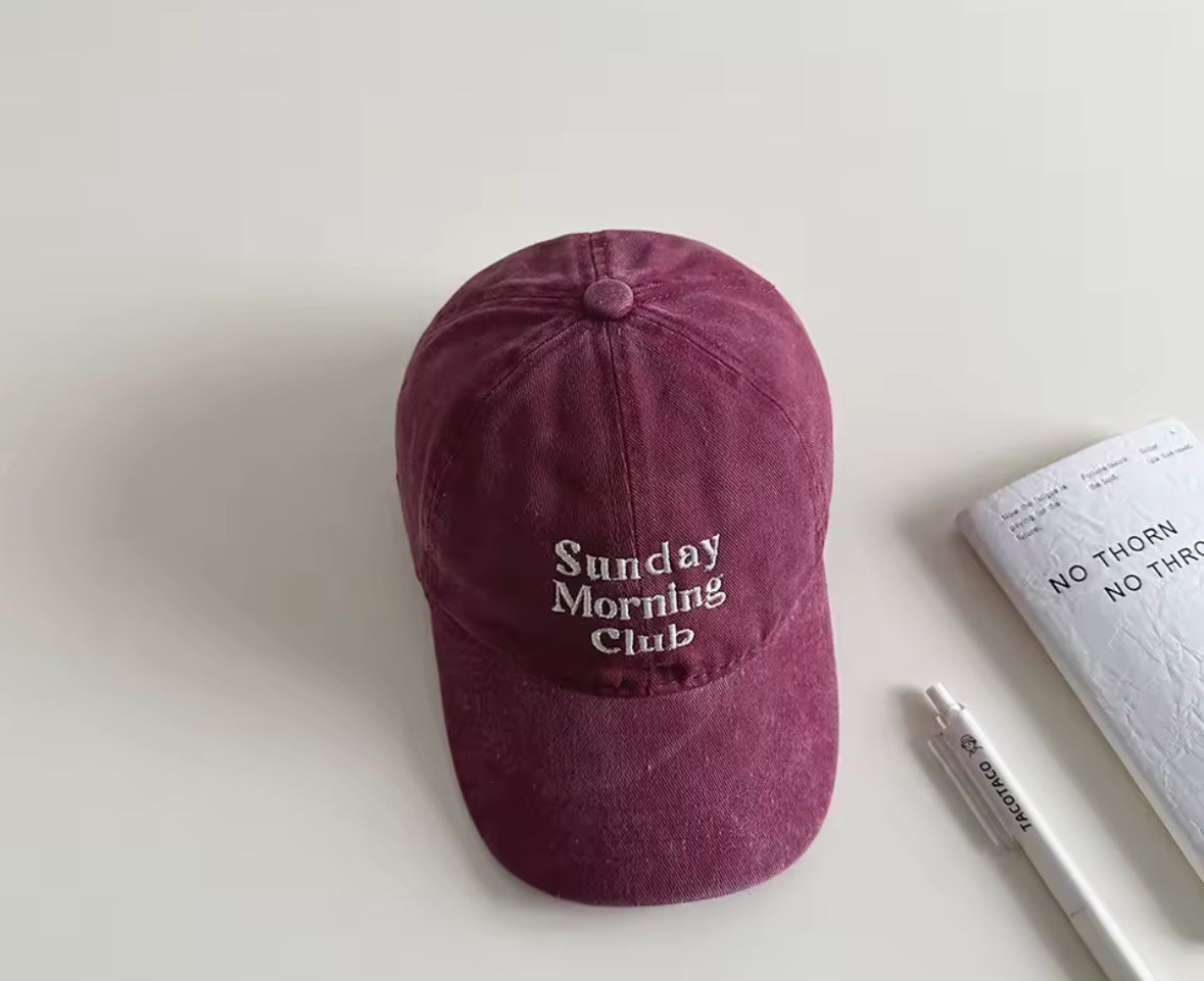 Casquette de qualité Sunday Morning Club – parfaite pour la rentrée