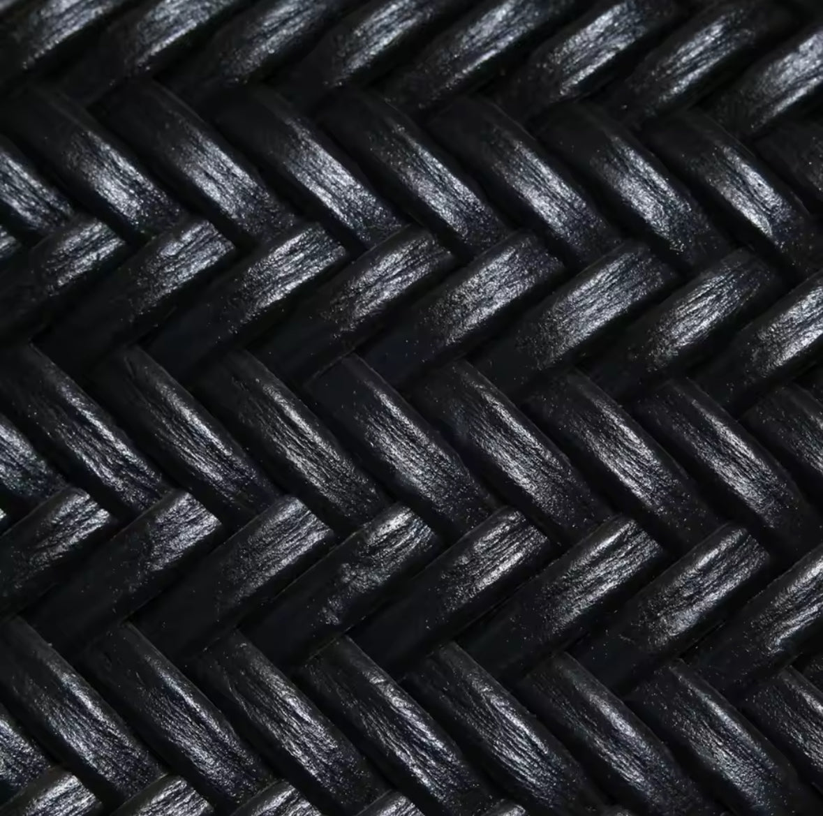 Sac tressé en cuir véritable