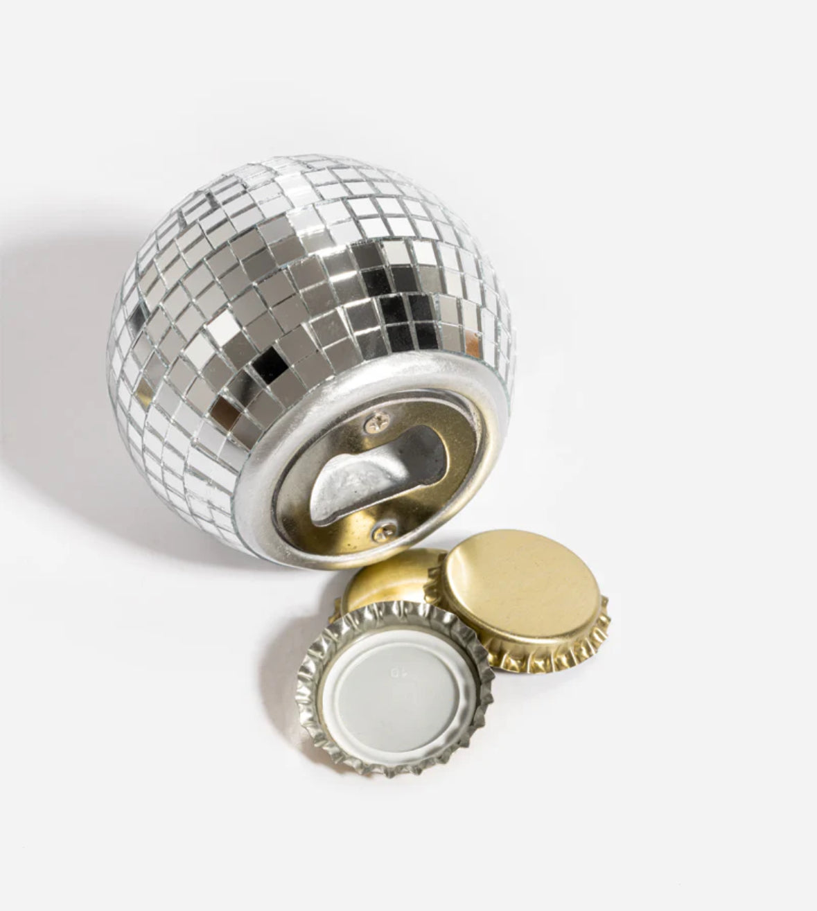 Décapsuleur Disco argenté – outil d’ouverture bouteille design et pratique pour soirées et apéros