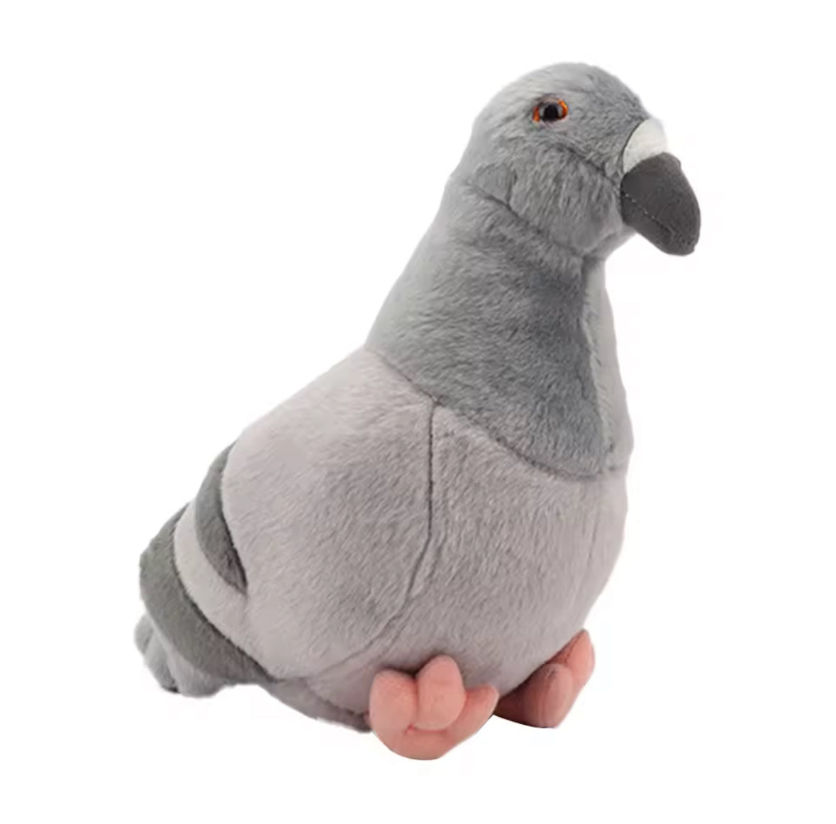 Peluche pigeon douce et moelleuse posée debout