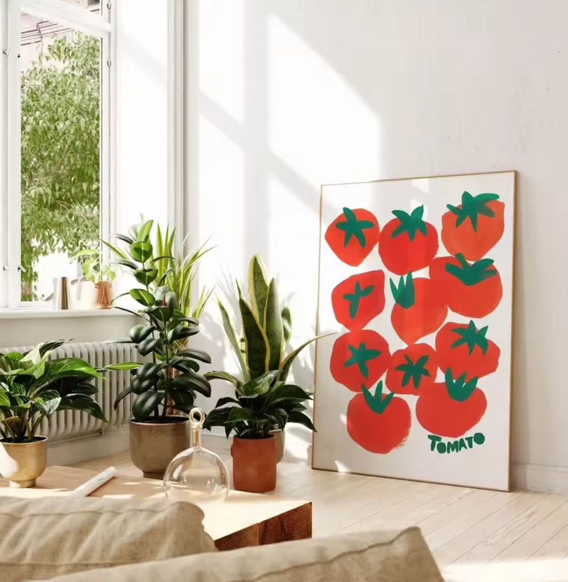Affiche tomate esthétique décoration murale cuisine contemporaine