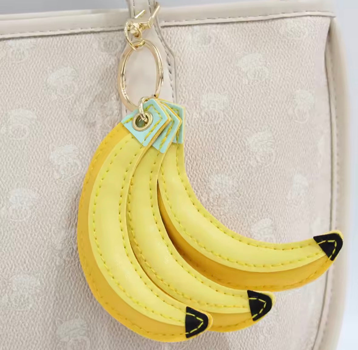 porte clé fruit banane accessoire coloré tendance