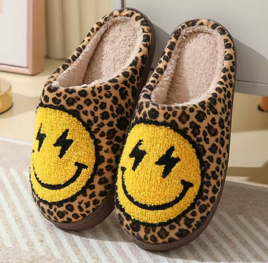 Chaussons Léopard Smiley