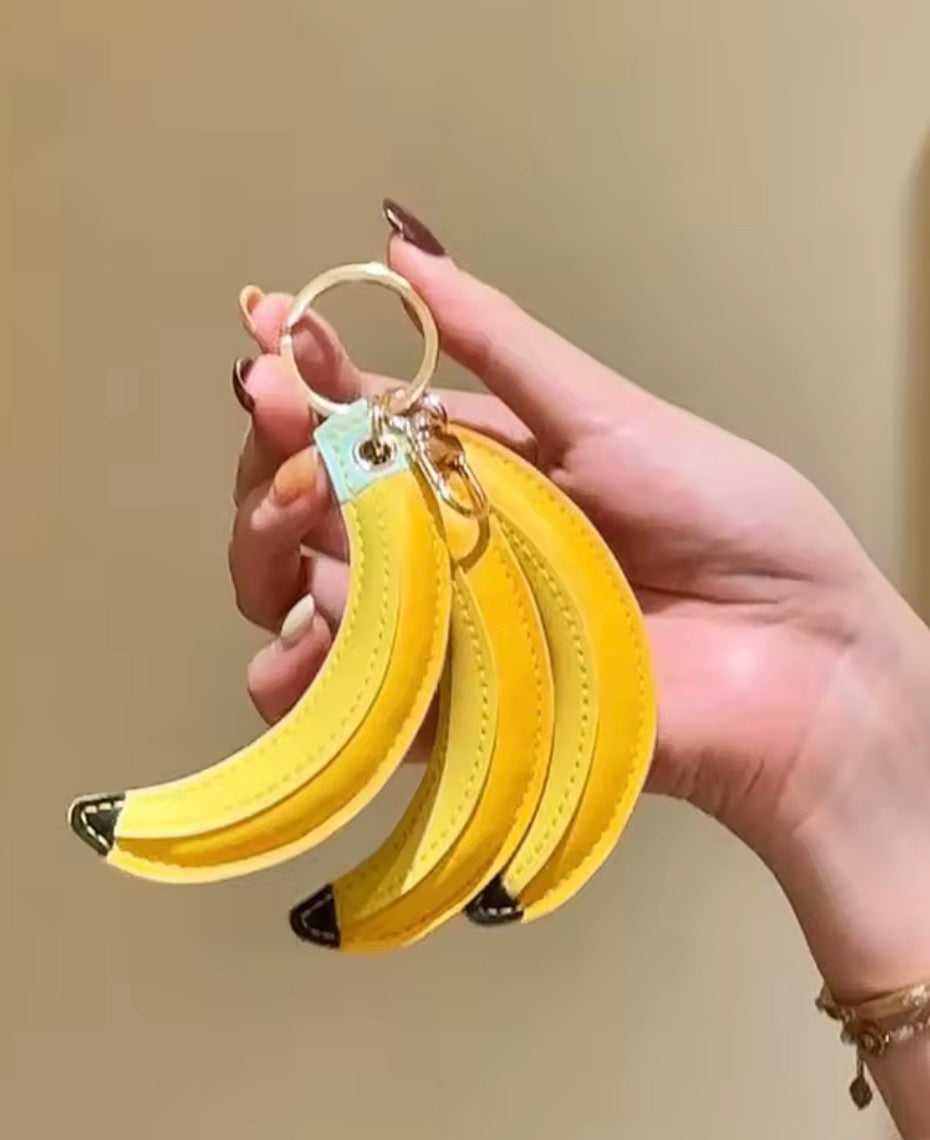 porte clés banane mignon accessoire sac stylé
