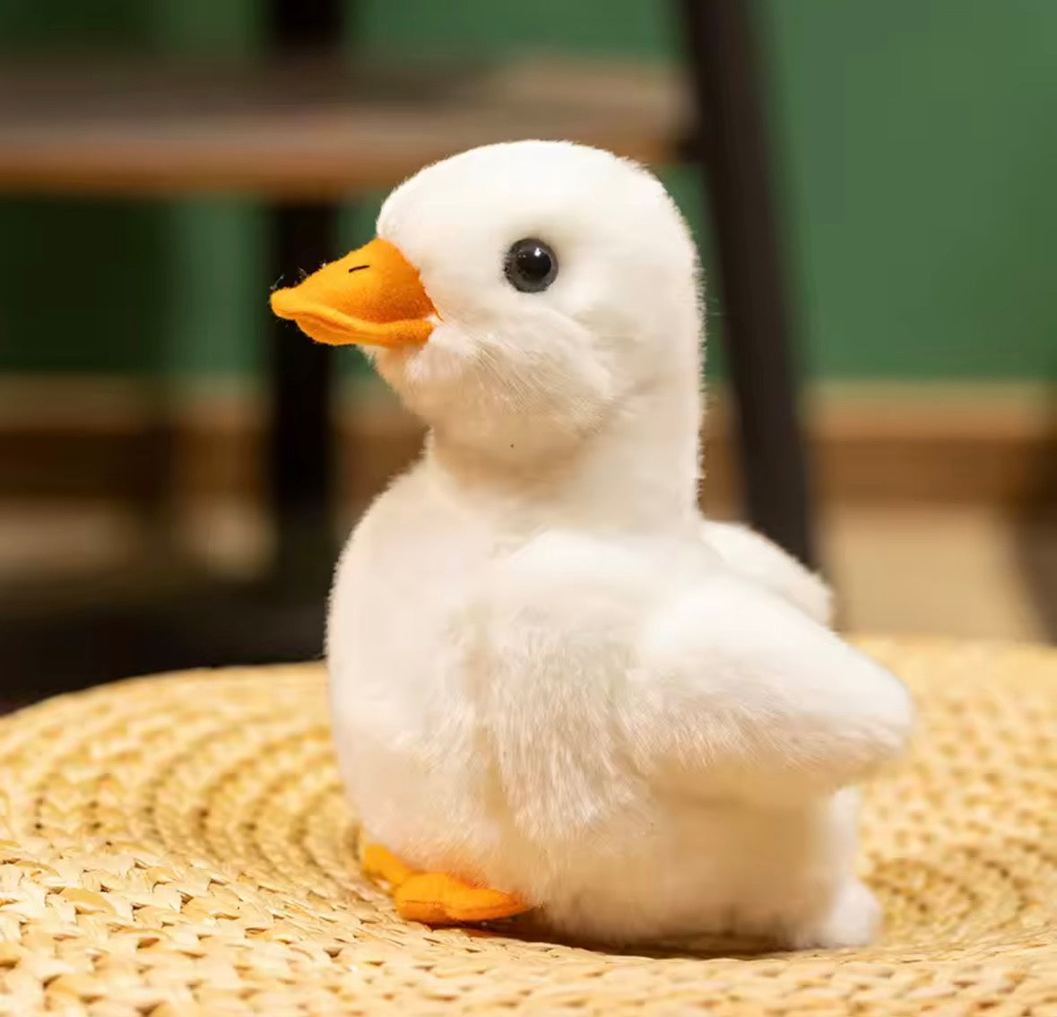 canard en peluche coussin doux décoration intérieure cosy