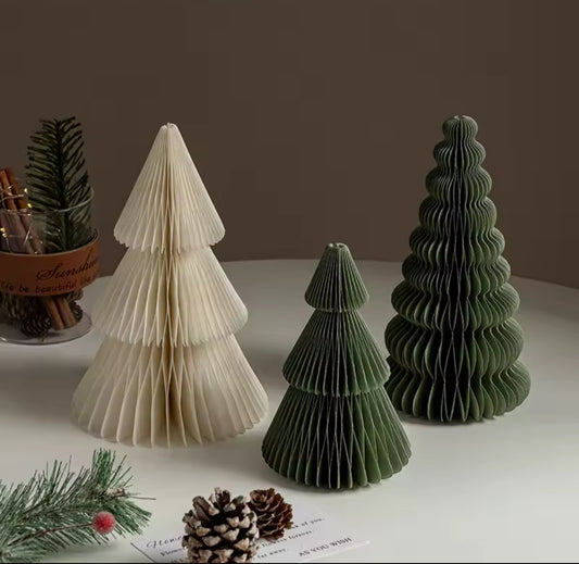 Sapin de Noël pliable en papier – 20 cm / 25 cm / 30 cm