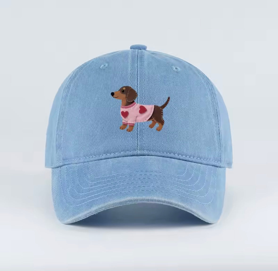 Casquette Teckel – Broderie Cœur