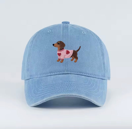 Casquette Teckel – Broderie Cœur