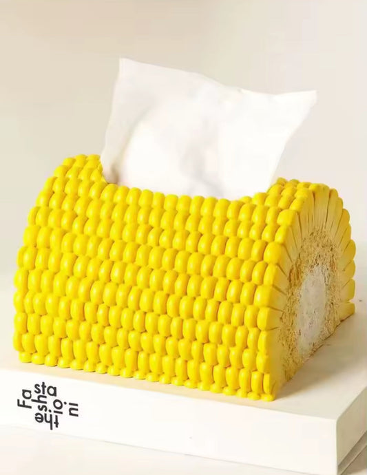 Boîte à mouchoirs épi de maïs réaliste – Accessoire déco Maison Pamplune