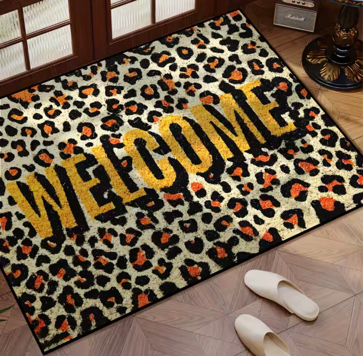 Paillasson Léopard Welcome