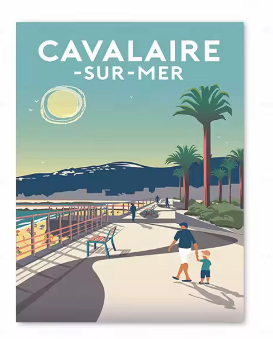 affiche nice sud france vintage deco murale tendance