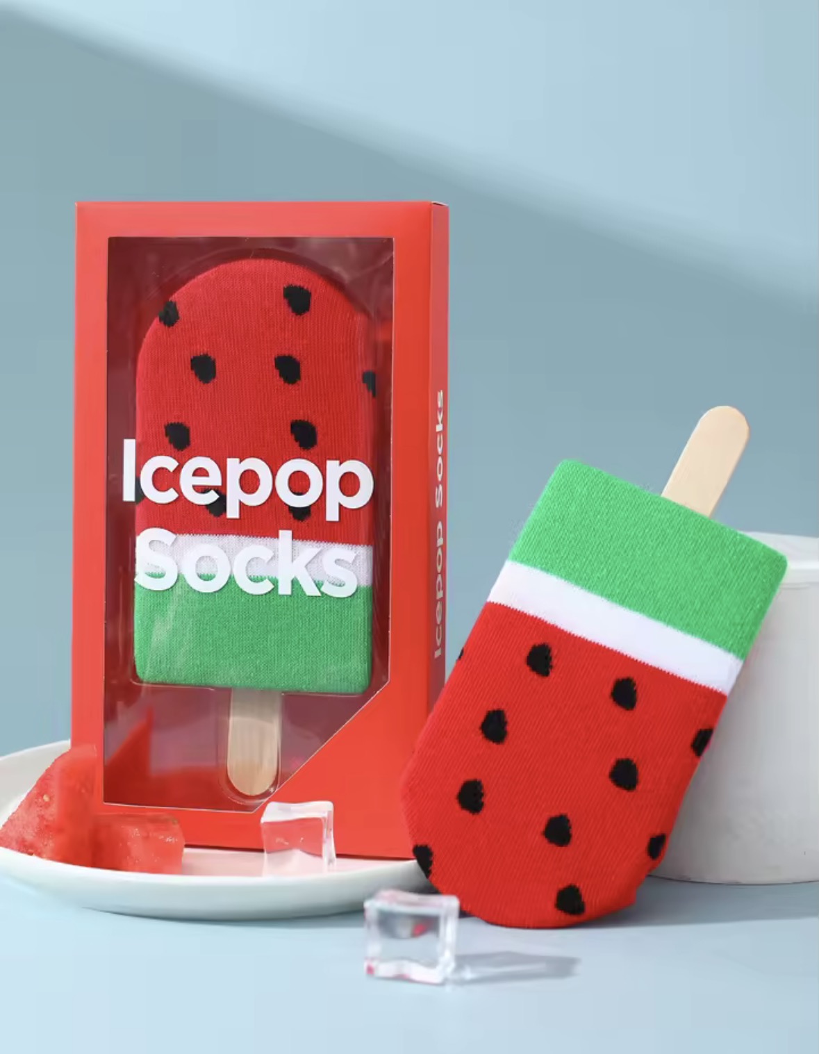 Chaussettes Pastèque Ice Pop – Coffret Cadeau Original