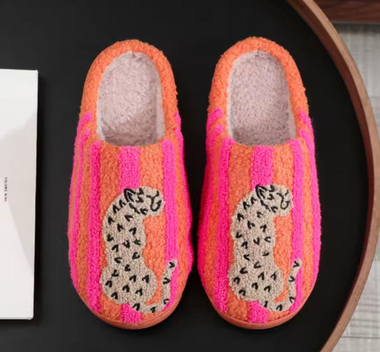 Chaussons Léopard Pop