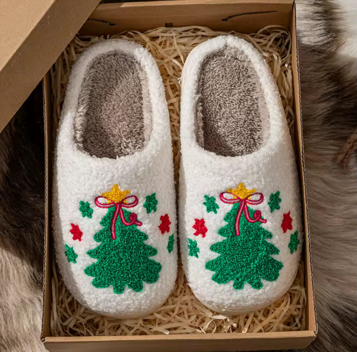 Chaussons de Noël Sapin Magique