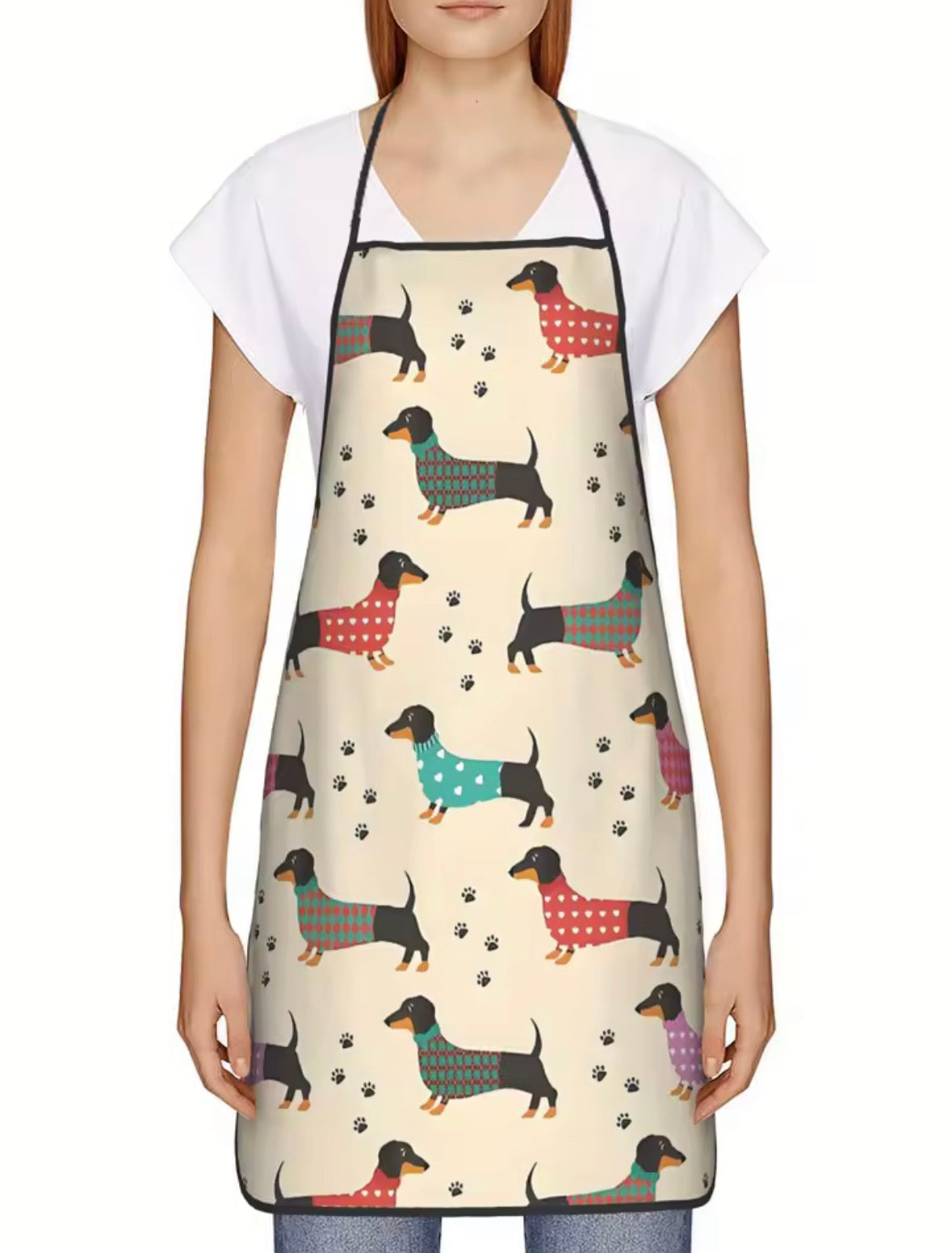 Tablier de cuisine motif Teckel