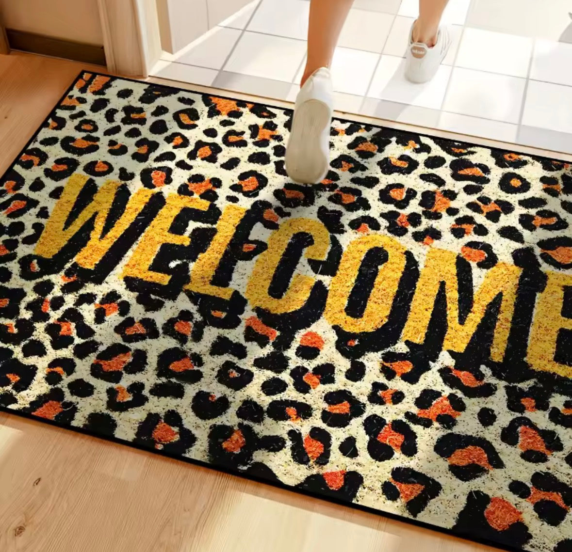 Paillasson Léopard Welcome