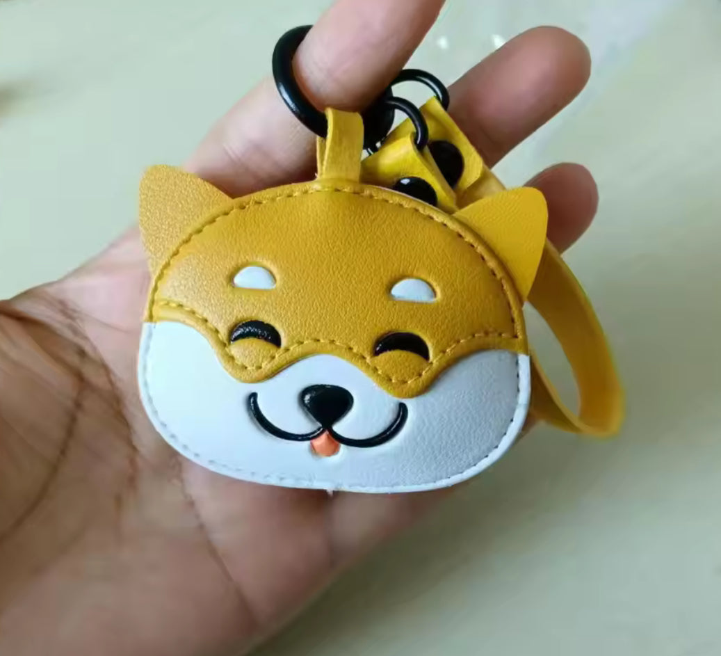 Porte-clés Shiba Inu japonais – design souriant, style kawaii, idée cadeau originale