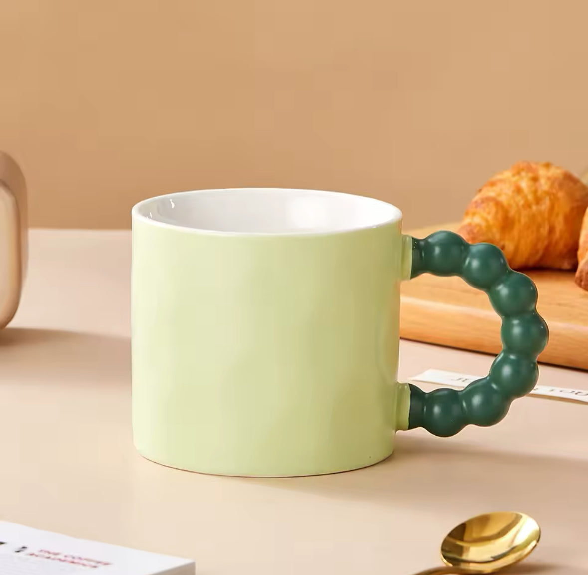 Mug Perle vert menthe parfait pour boissons chaudes