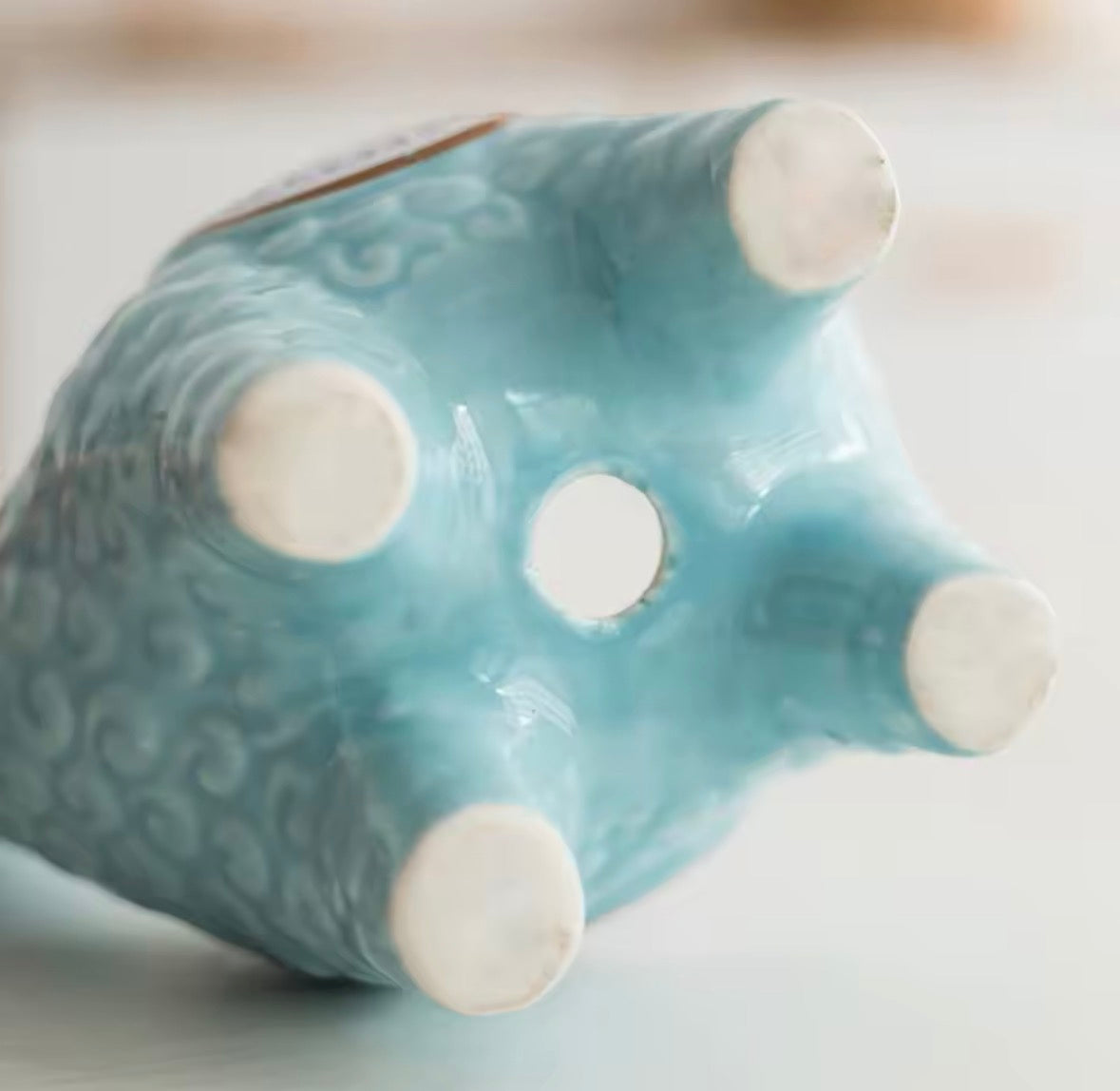 Cache-pot alpaga en céramique décoratif pour plante grasse ou succulente