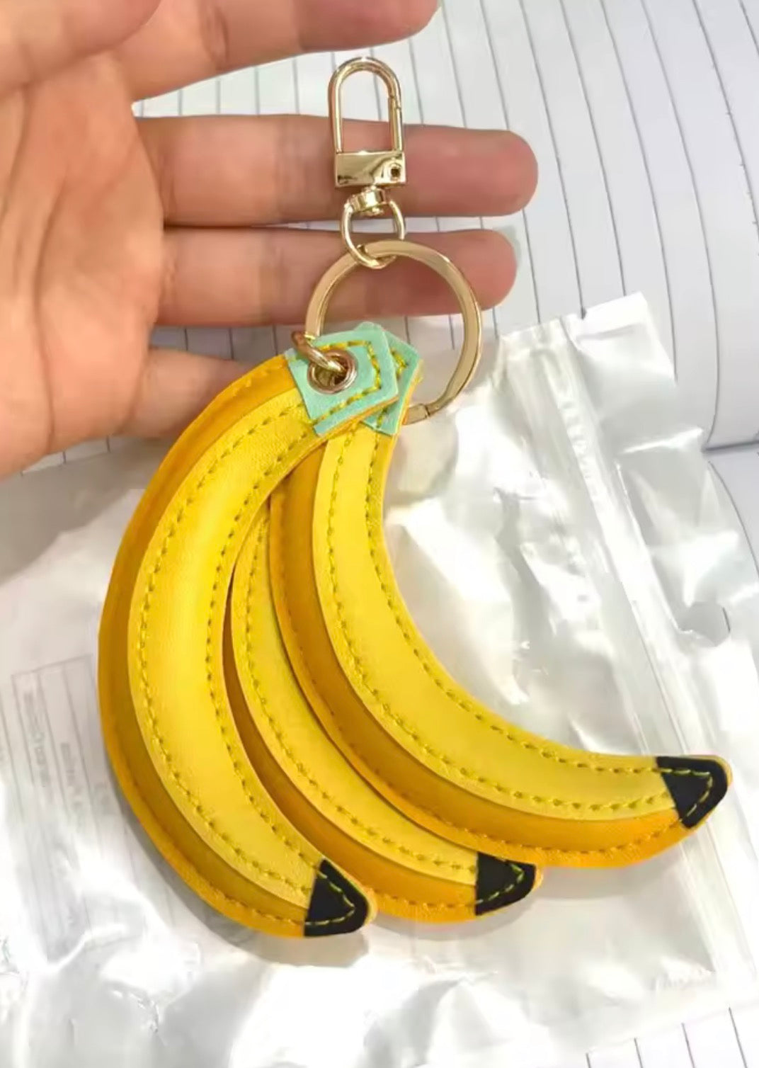 porte clé banane design original accessoire mode