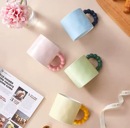 Collection de mugs perle pastel pour décoration cuisine