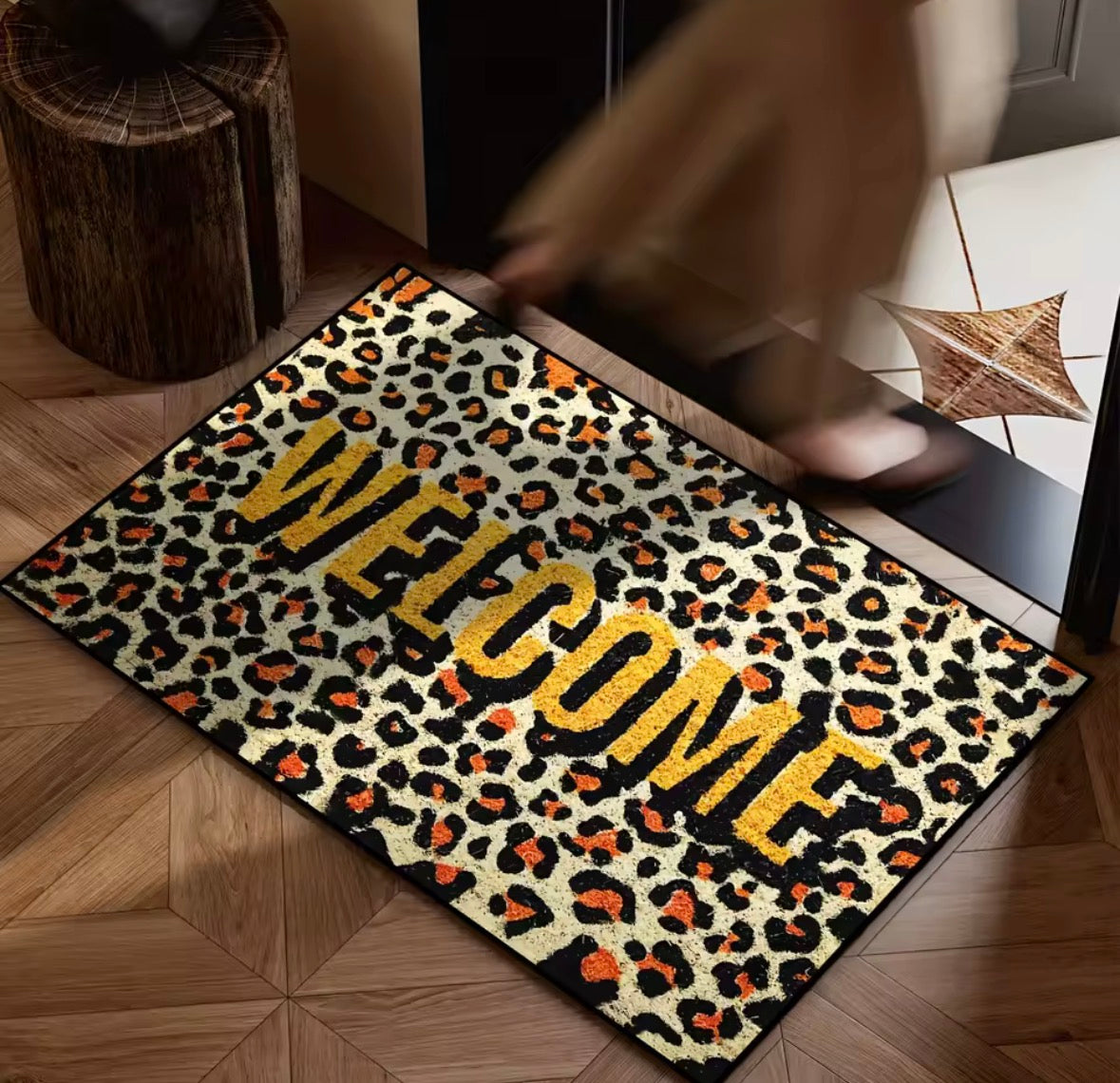 Paillasson Léopard Welcome