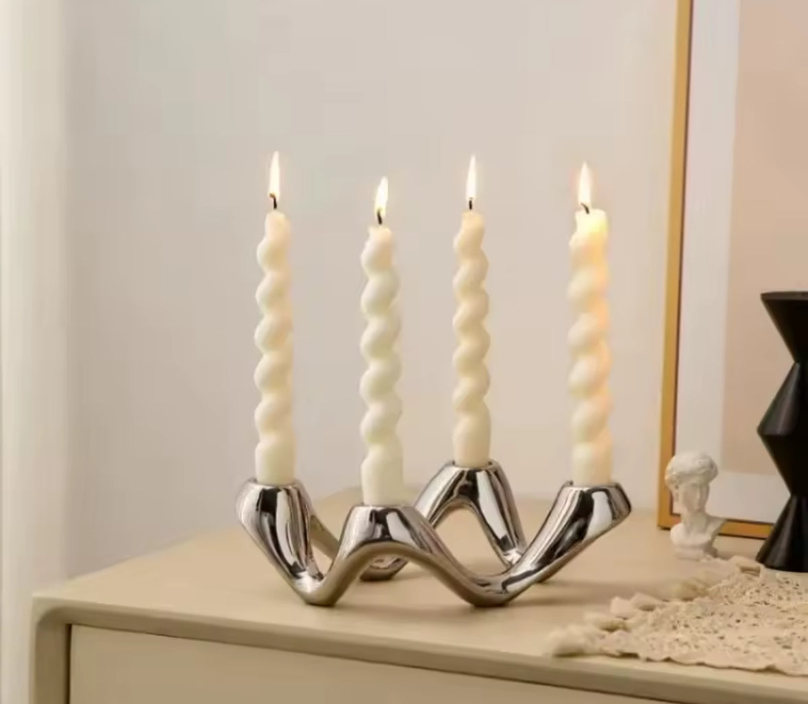 Bougeoir Chromé Design