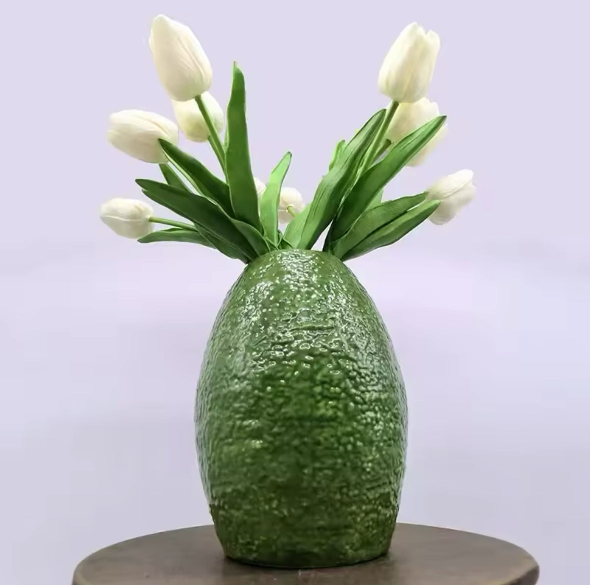 Vase rigolo en céramique imitation avocat – idée cadeau originale